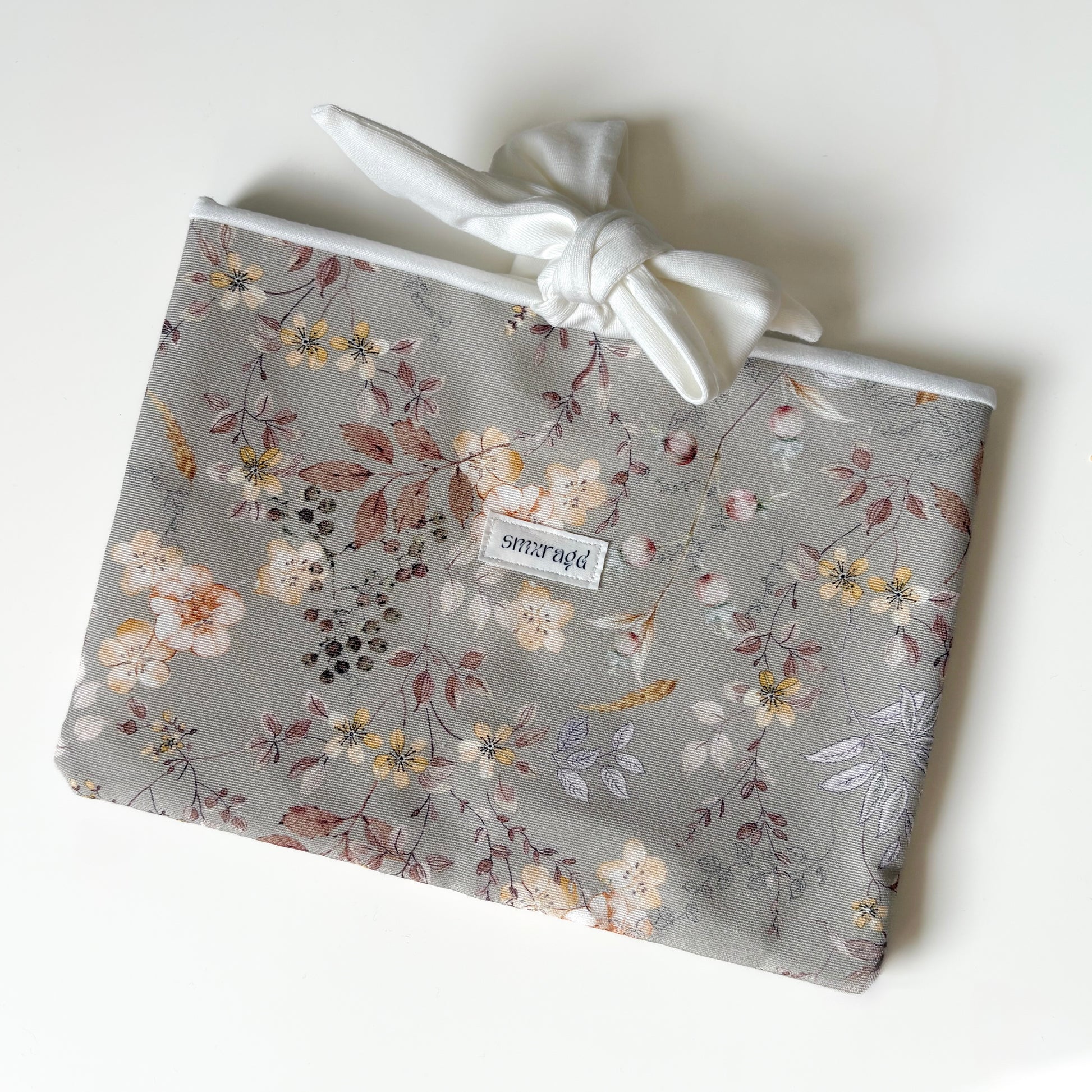 Buch-Cover Blumen- und Zweigmuster - Smxragd - Kerzen und mehr