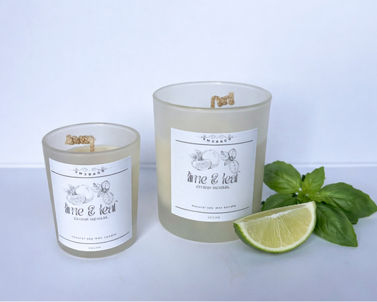 Lime & Leaf Duftkerze - 20cl/ 200ml - Smxragd - Kerzen und mehr