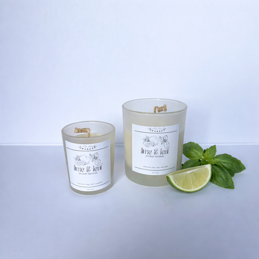 Lime & Leaf Duftkerze - 9cl/ 90ml - Smxragd - Kerzen und mehr