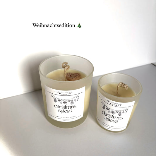 Weihnachtsedition 🎄 Christmas Spices Duftkerze - 9cl/ 90ml  &  20cl/ 200ml