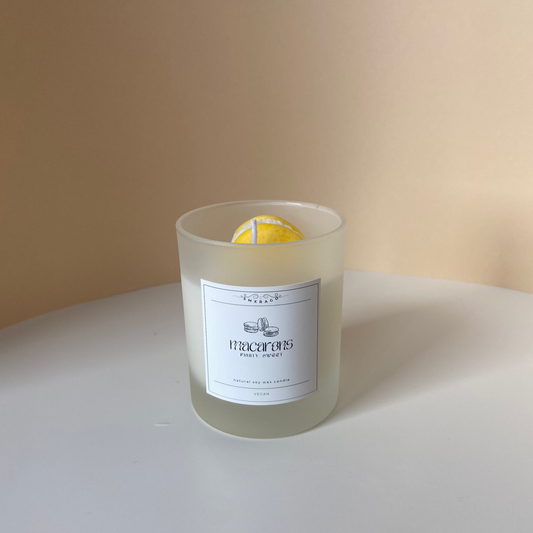 Mango & Passionsfrucht Macaron Duftkerze - 20cl/ 200ml - Smxragd - Kerzen und mehr